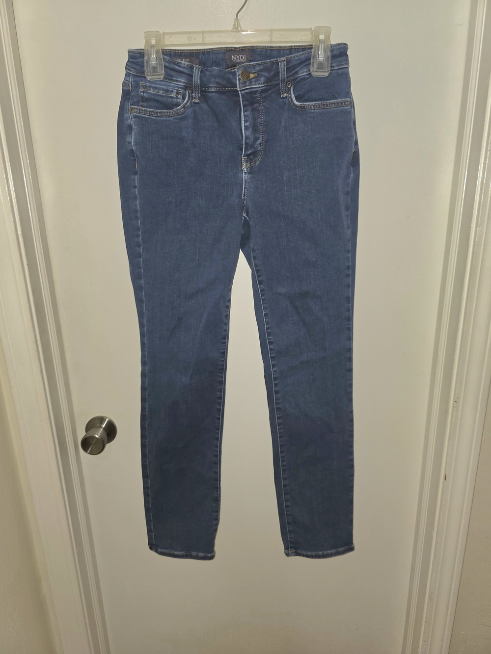 Women's NYDJ 6 Dark Denim Sheri Slim Jeans